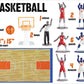 Tiny Teams Basketball Playset